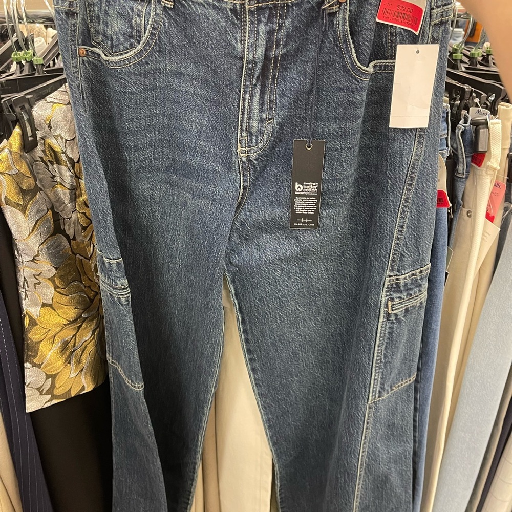 Women’s Wild Fable Blue Denim Marble Pattern Mini Skirt Stretchy Y2K 90’s Sz 12 - Picture 2 of 7